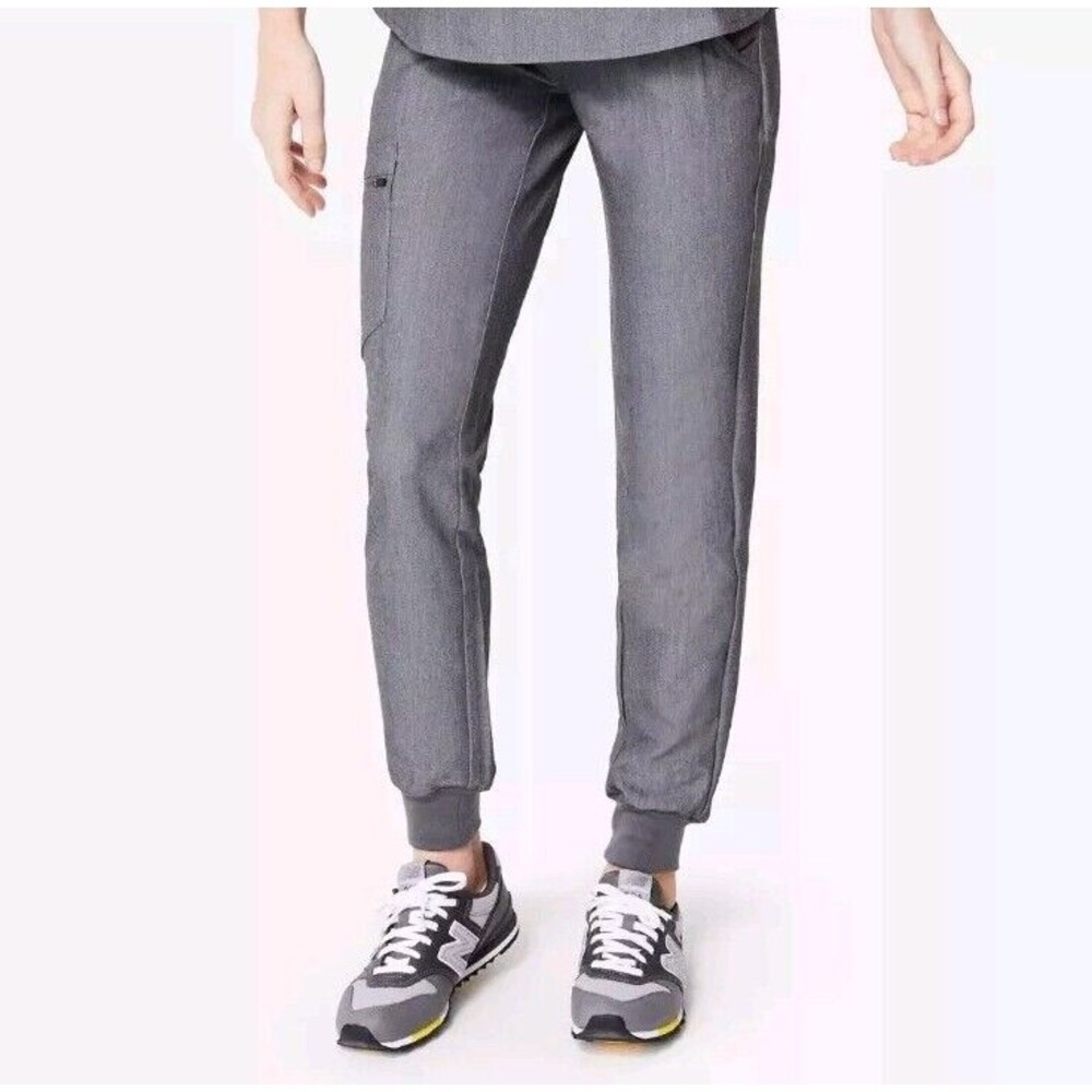Figs Zamora 2.0 Jogger Scrub Pants Gray Size XS Elastic Drawstring Waist (Flaw)